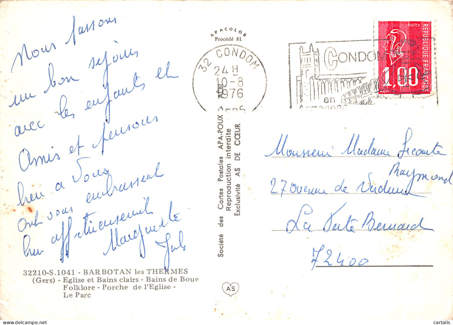 32-BARBOTAN LES THERMES-N° 4396-A/0341 - Barbotan