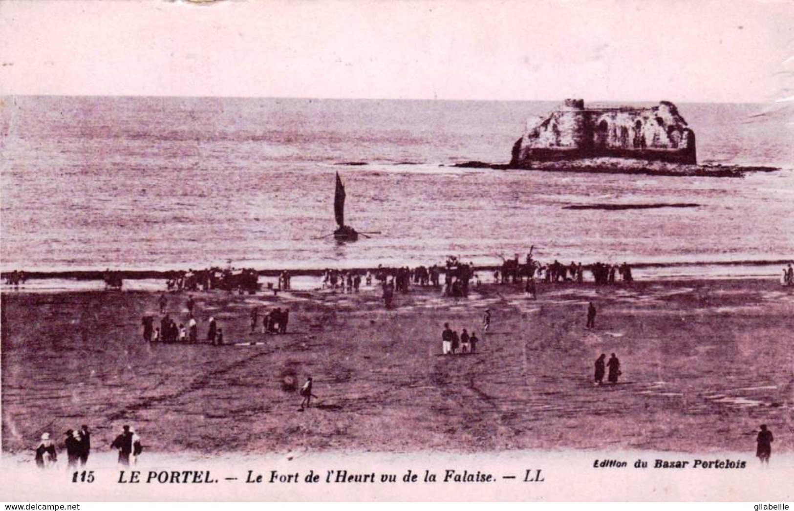 62 - Pas De Calais - LE PORTEL - Le Fort De L'Heurt Vu De La Falaise - Le Portel