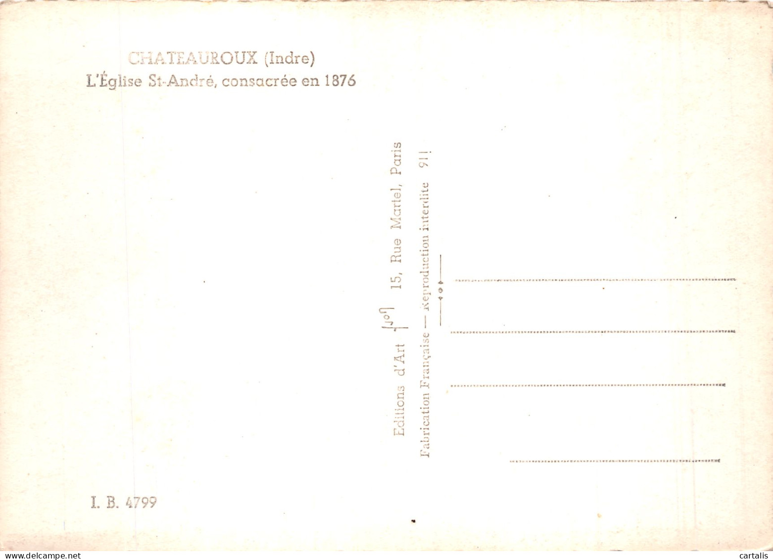 36-CHATEAUROUX-N° 4396-A/0109 - Chateauroux