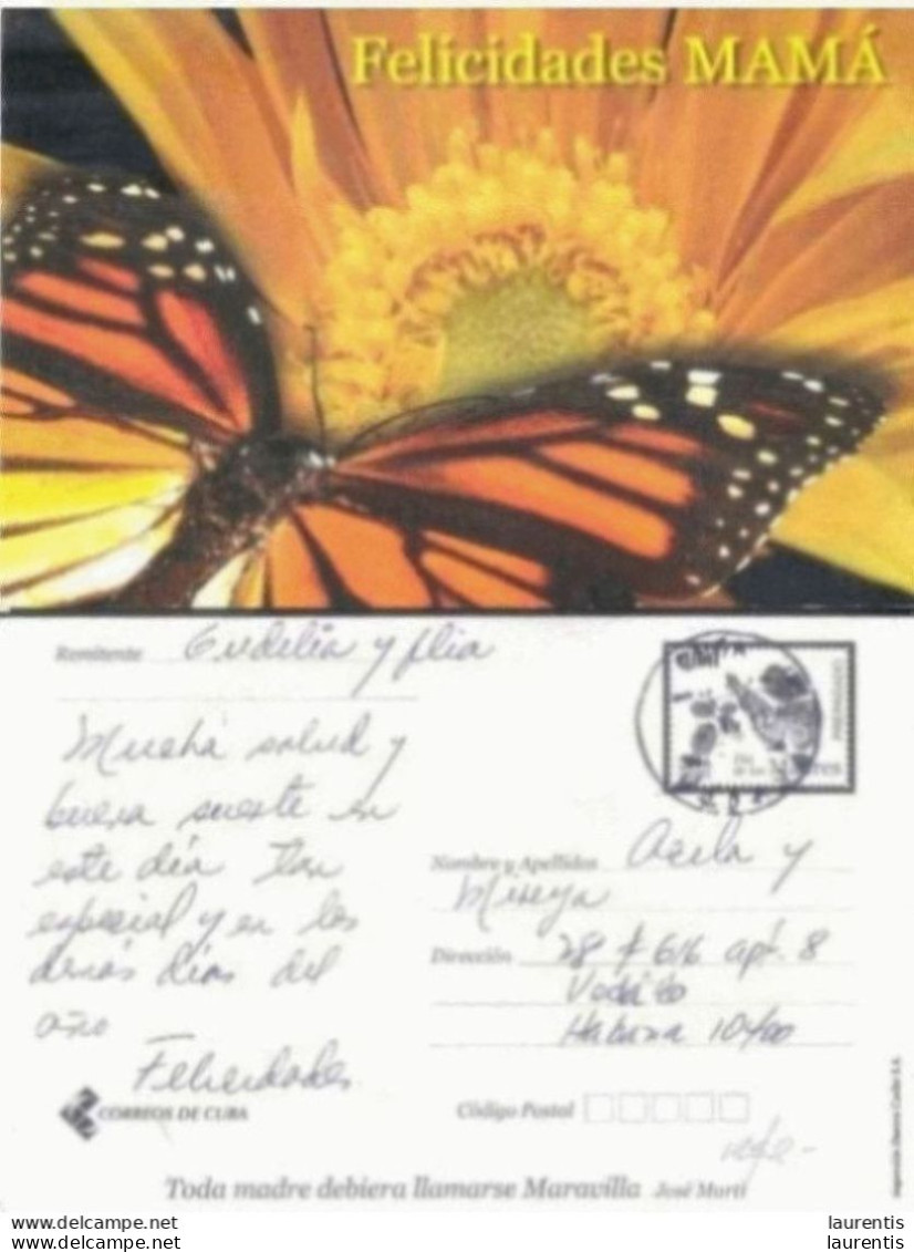 783   Butterflies - Papillons - Postal Sta - Used - Cb - 1,50 - Vlinders