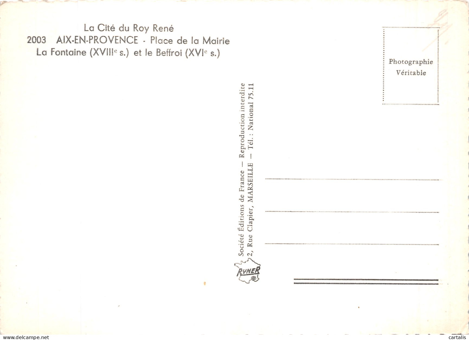 13-AIX EN PROVENCE-N° 4395-D/0351 - Aix En Provence