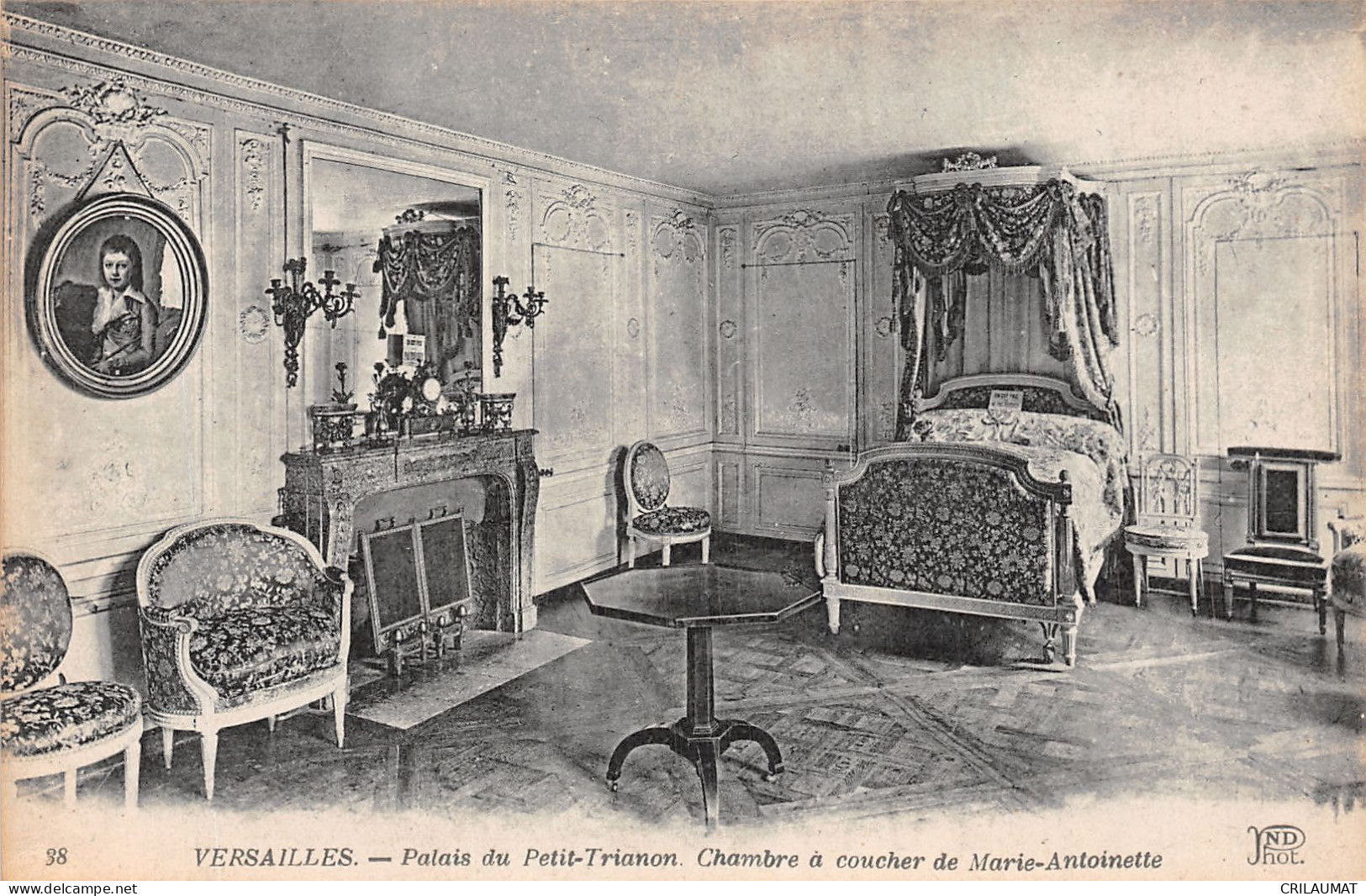 78-VERSAILLES LE PALAIS CHAMBRE A COUCHER DE MARIE ANTOINETTE-N°T5073-F/0343 - Versailles (Château)