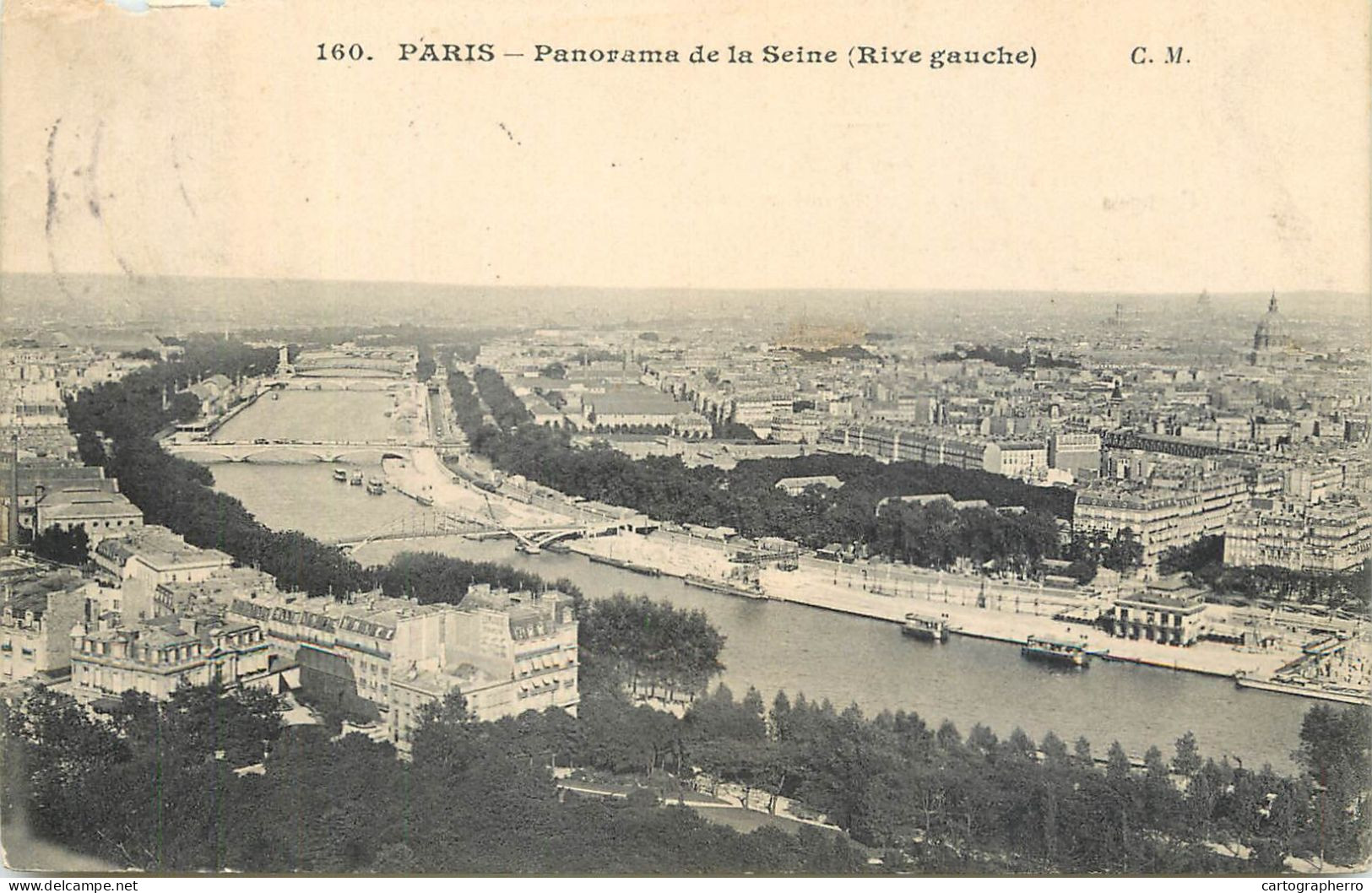 France Cpa Paris Panorama De La Seine - Andere Monumenten, Gebouwen