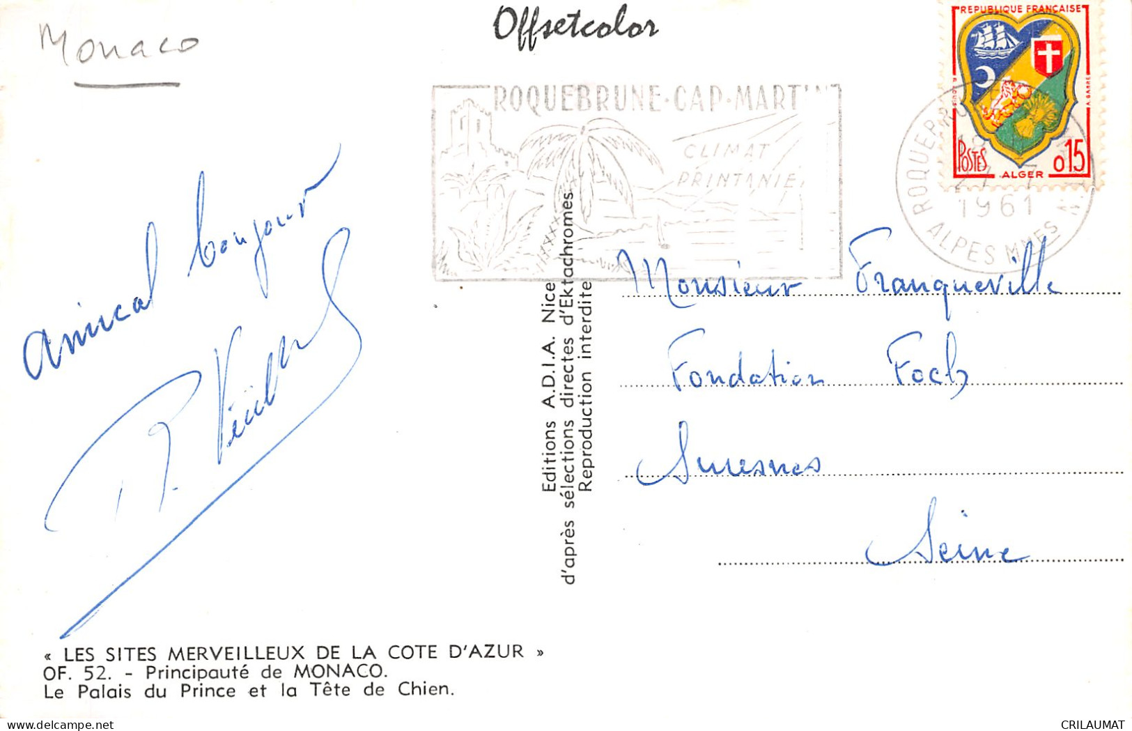 98-MONACO-N°T5073-F/0003 - Other & Unclassified