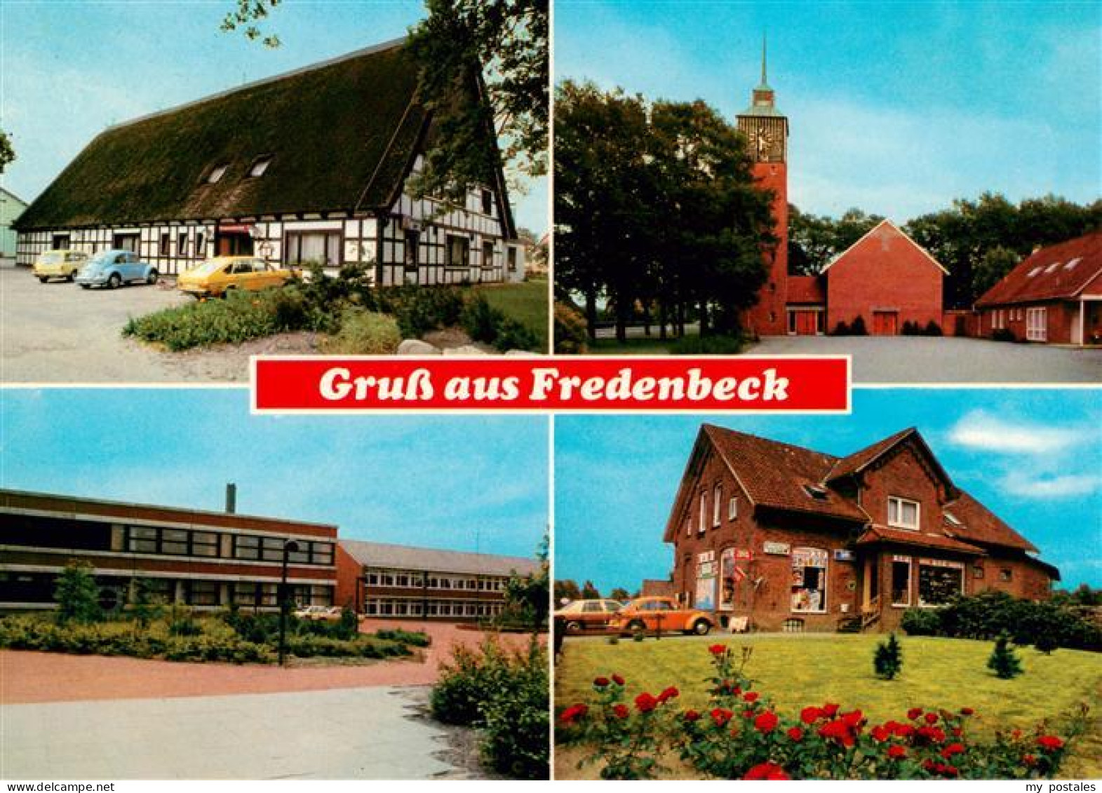 73888595 Fredenbeck Fachwerkhaus Kirche Schule SPAR Markt Fredenbeck - Autres & Non Classés