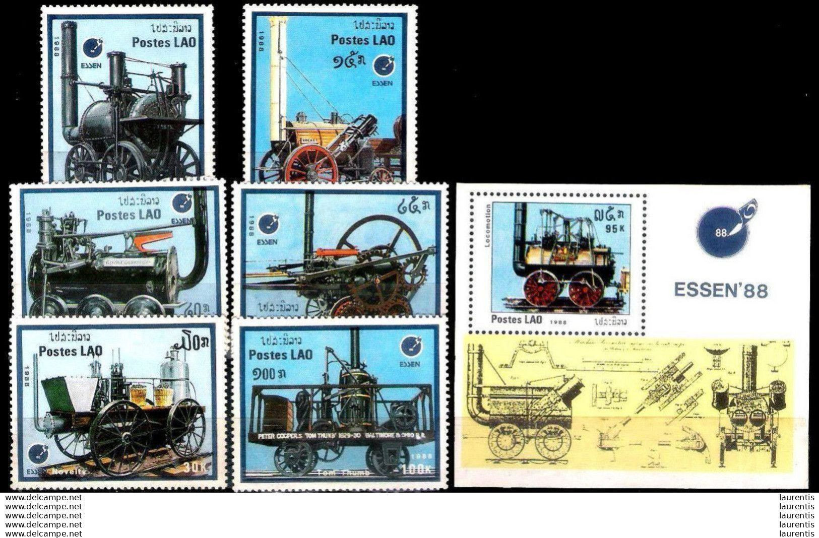 D669  Trains - Lao 1988 - MNH - 1,85 - Treni