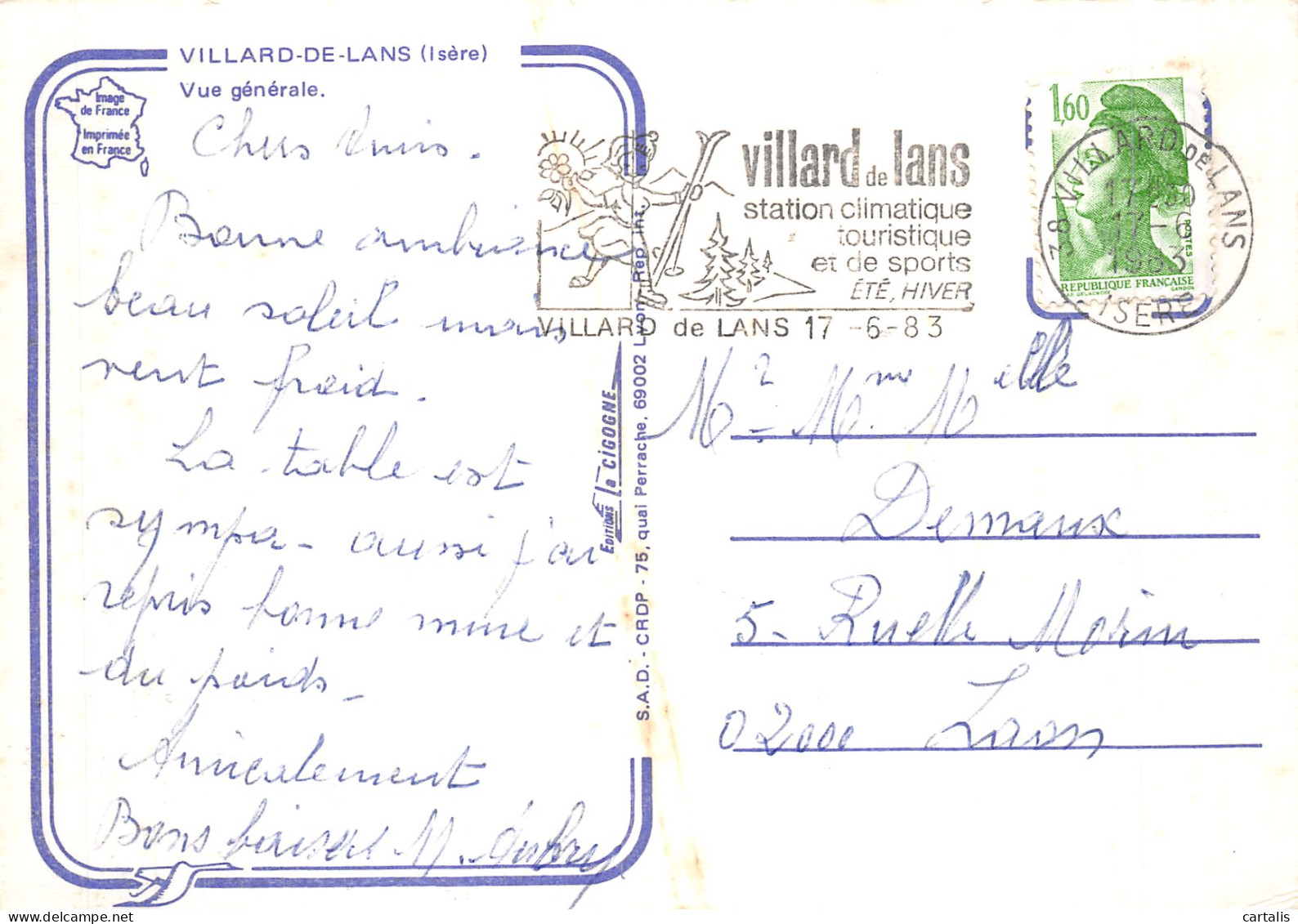 38-VILLARD DE LANS-N° 4396-D/0187 - Villard-de-Lans