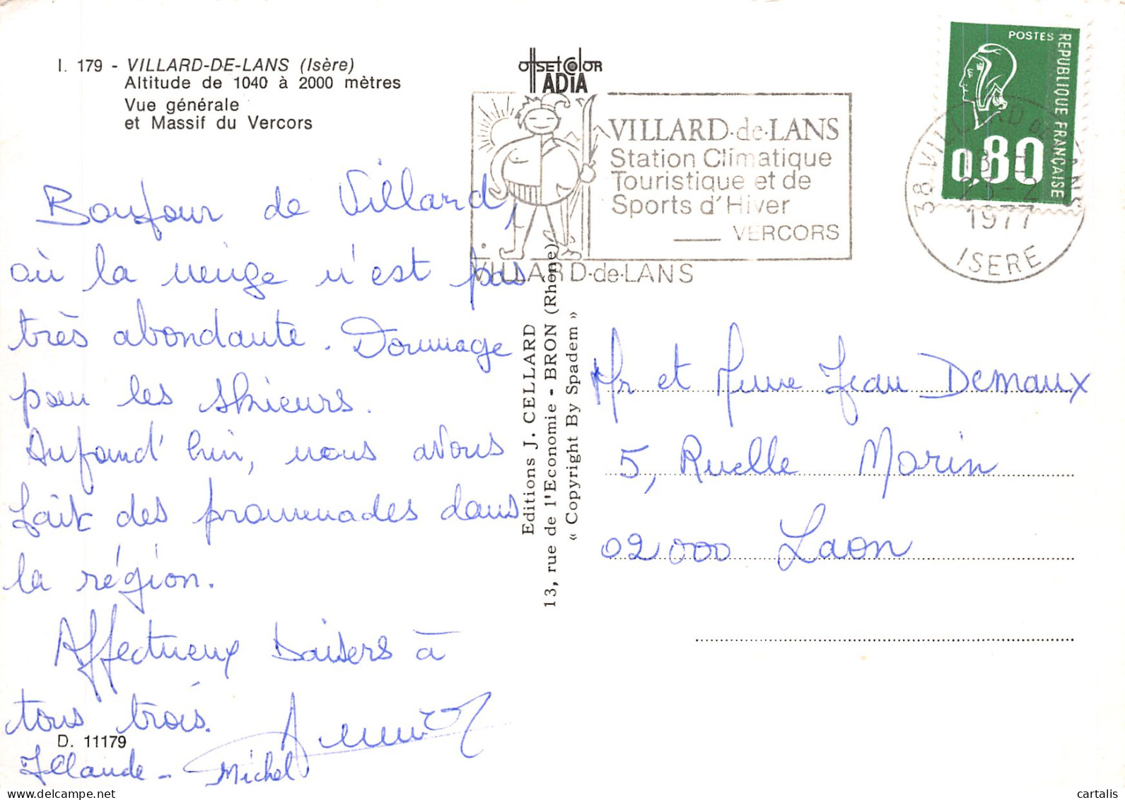 38-VILLARD DE LANS-N° 4396-D/0161 - Villard-de-Lans