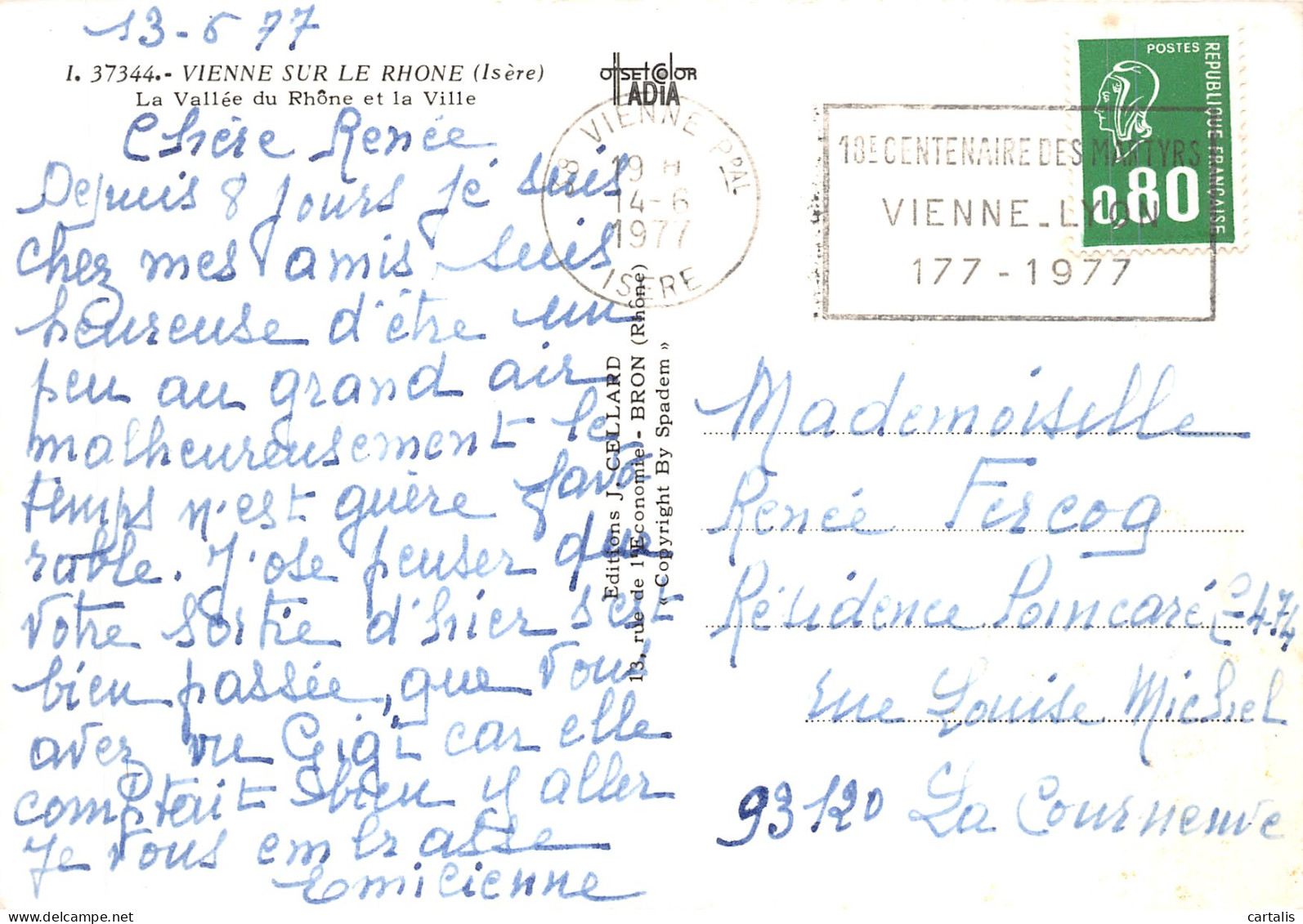 38-VIENNE SUR LE RHONE-N° 4396-D/0101 - Vienne