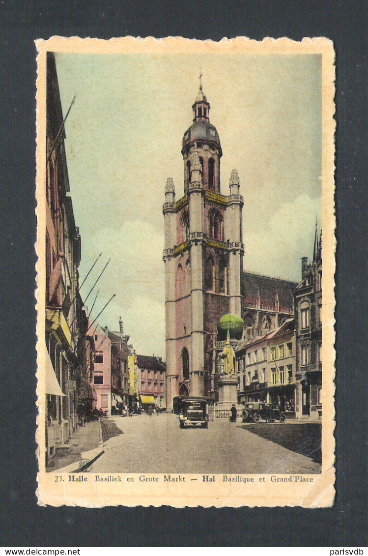 HALLE - BASILIEK EN GROTE MARKT   (13.214) - Halle