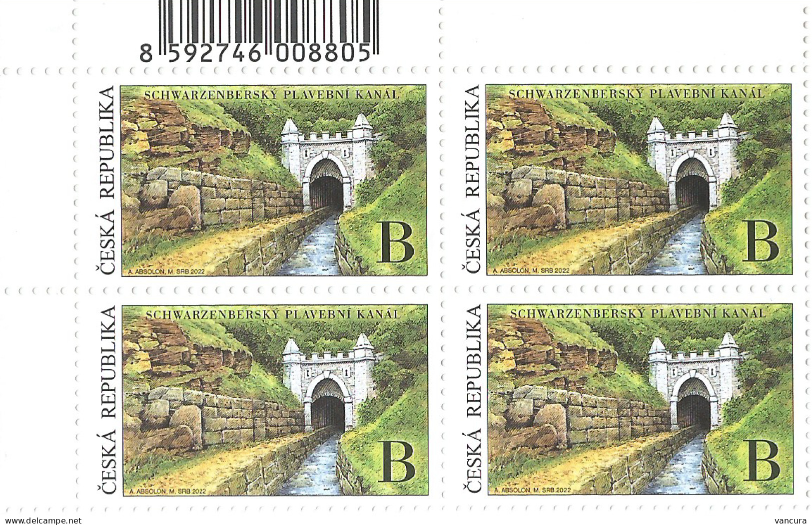 ** 1156 Czech Republic Schwarzenberg Canal  2022 - Unused Stamps