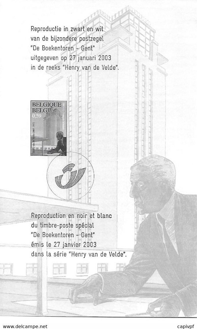 Feuillet N/B ZNP 42 De Boekentoren - Folletos Blanco Y Negro [ZN & GC]