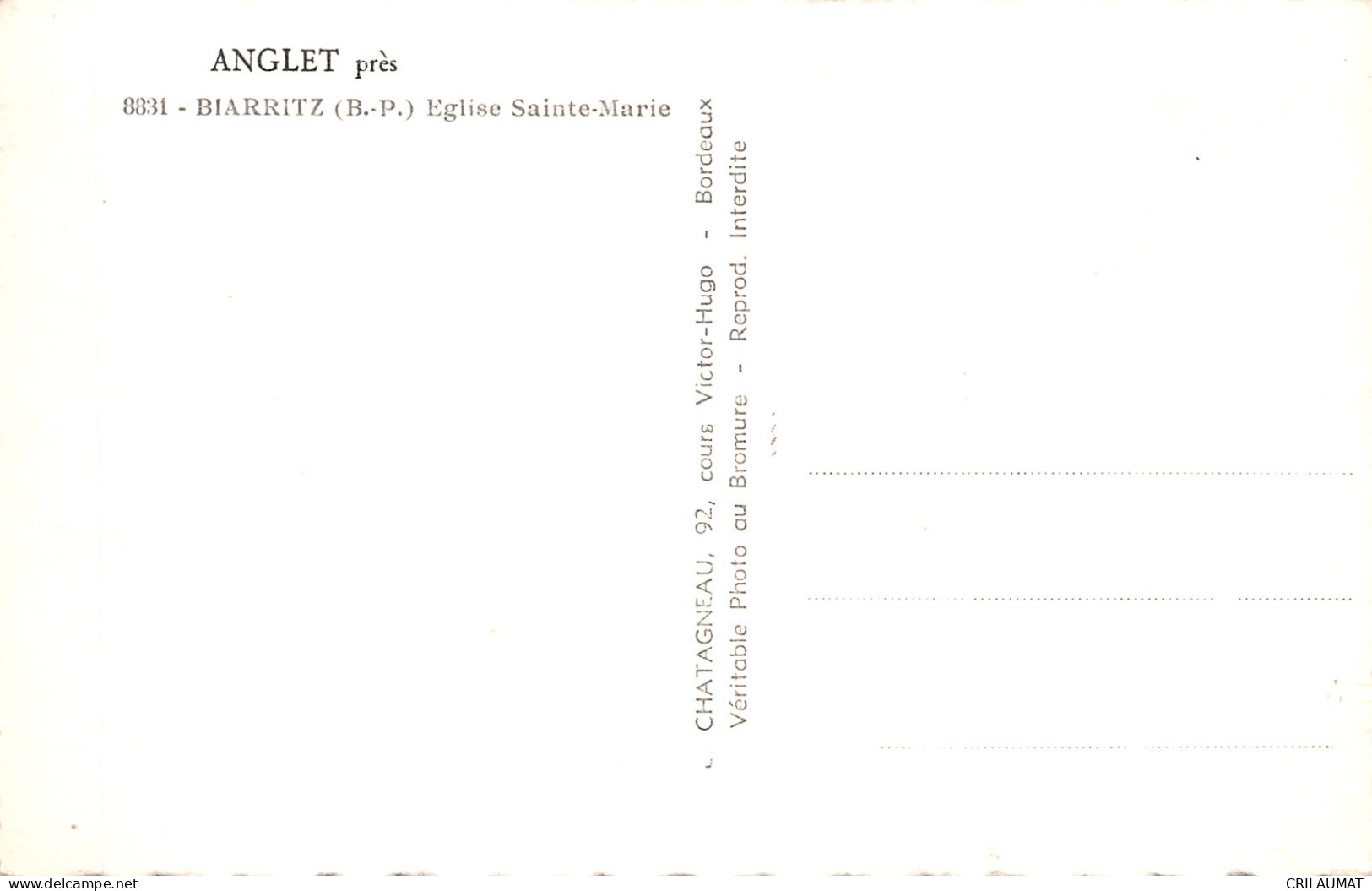 64-ANGLET-N°T5073-G/0361 - Anglet