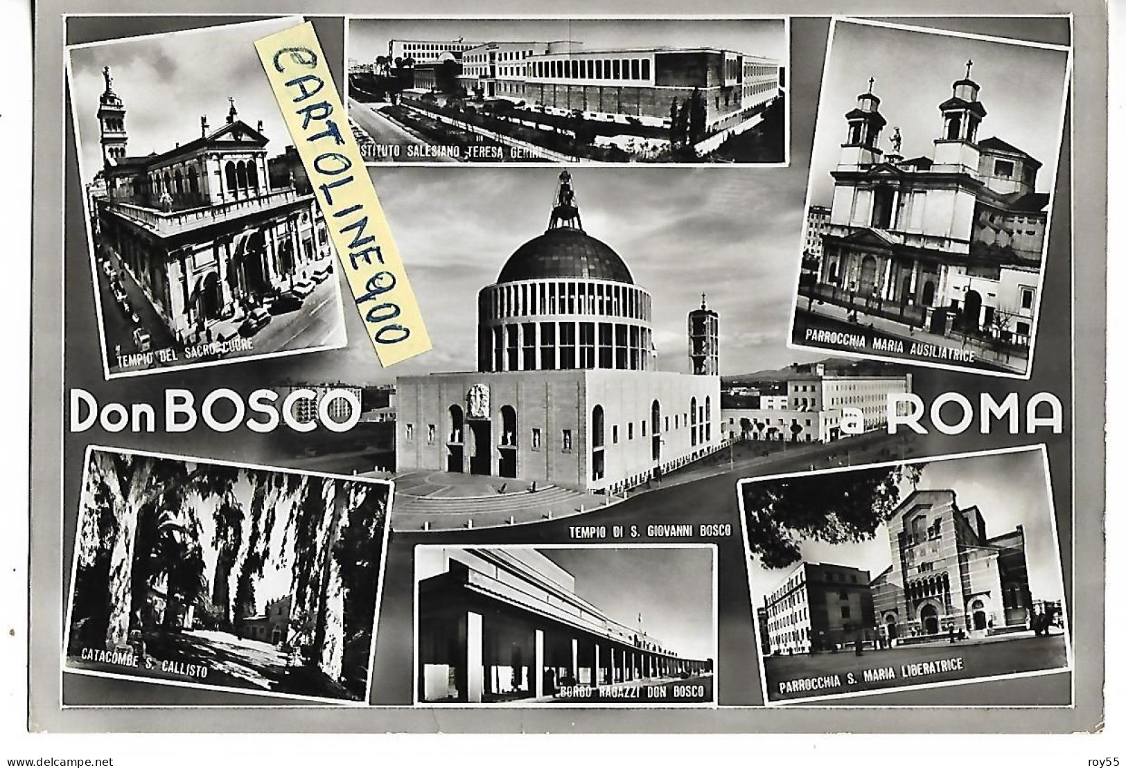 Lazio-roma Quartiere Cinecitta Don Bosco Vedute Vedutine Del Quartiere Don Bosco E Altre Chiese Don Bosco A Roma Anni 60 - Otros Monumentos Y Edificios