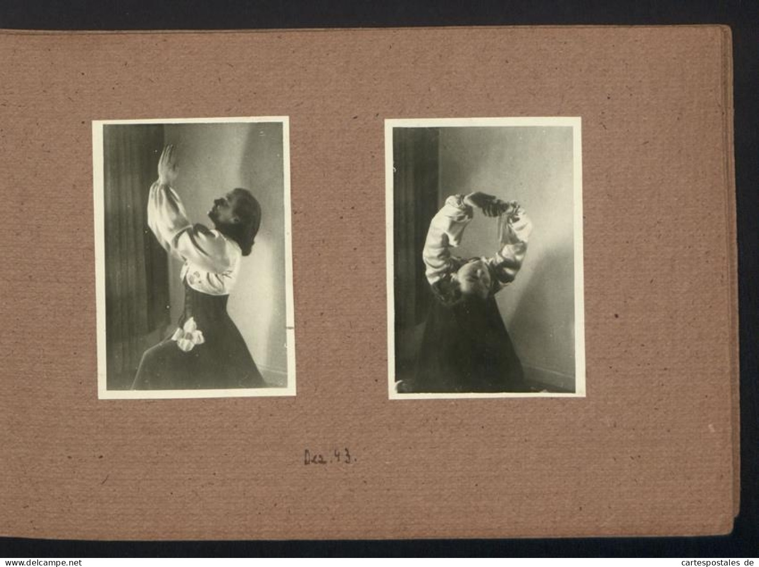 Fotoalbum mit 50 Fotografien, Ausdruckstanz / Frauen Tanzgruppe 1942, Ruth von Bullon, Choreografie, Theater 