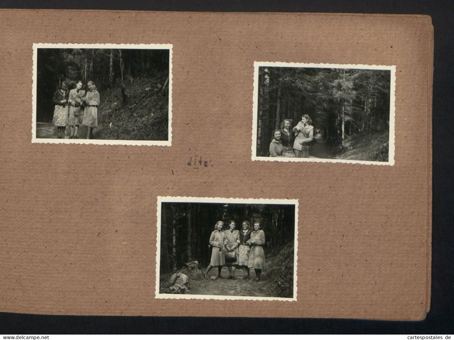 Fotoalbum mit 50 Fotografien, Ausdruckstanz / Frauen Tanzgruppe 1942, Ruth von Bullon, Choreografie, Theater 