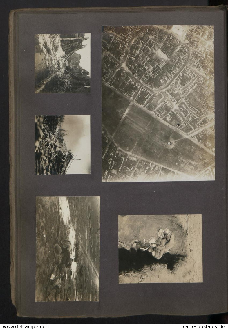 Fotoalbum Mit 84 Fotografien, 1.WK 1. Garde Feld Artillerie Regiment Berlin, Frankreich Westfront, Flugzeug, Panzer 19  - Albums & Verzamelingen