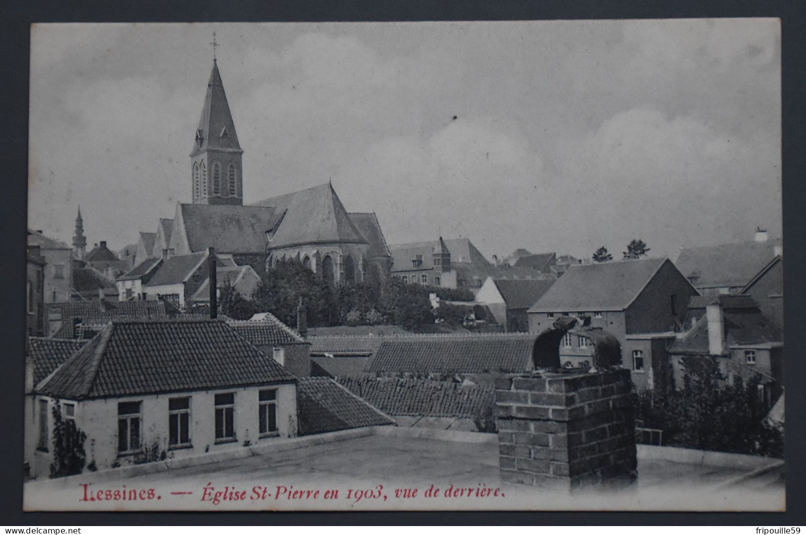 Lessines - Eglise St-Pierre En 1903, Vue De Derrière - Sans éditeur - Lessen