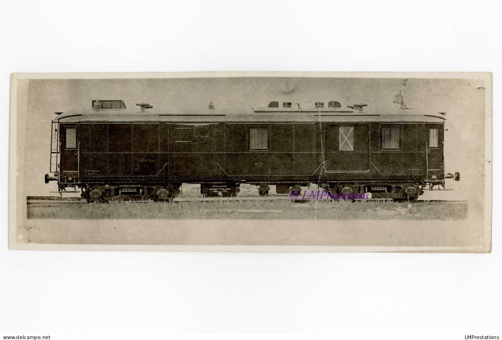 Photo Fourgon PO Dsyf 28902 Sud Ouest France Train Chemin Chemins Fer Compagnie Cie Voiture Wagon Profil Paris Orléans - Trains