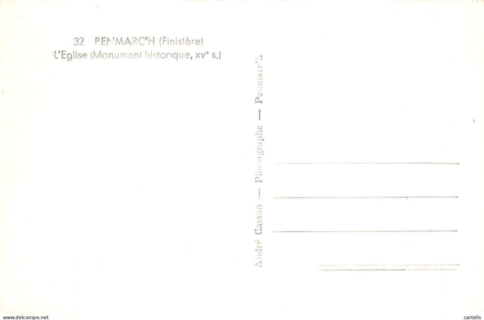 29-PENMARCH-N° 4396-E/0289 - Penmarch
