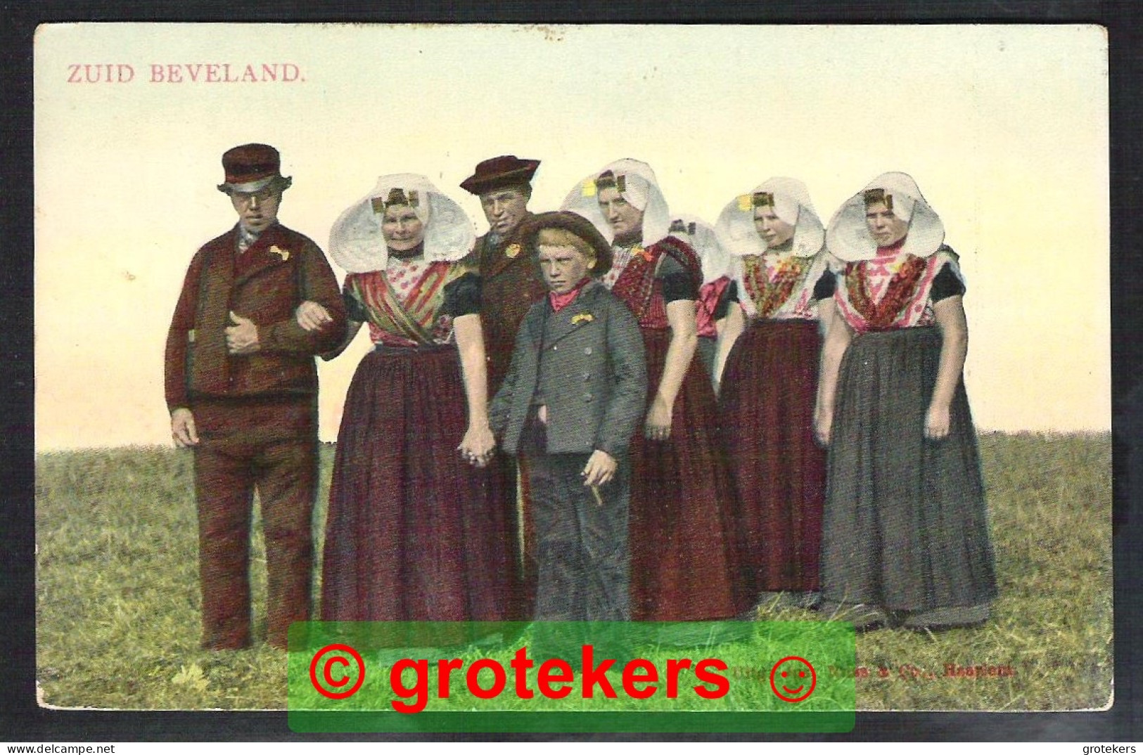 ZEELAND Zuid Beveland In Feestlijke Klederdracht 1911 - Autres & Non Classés