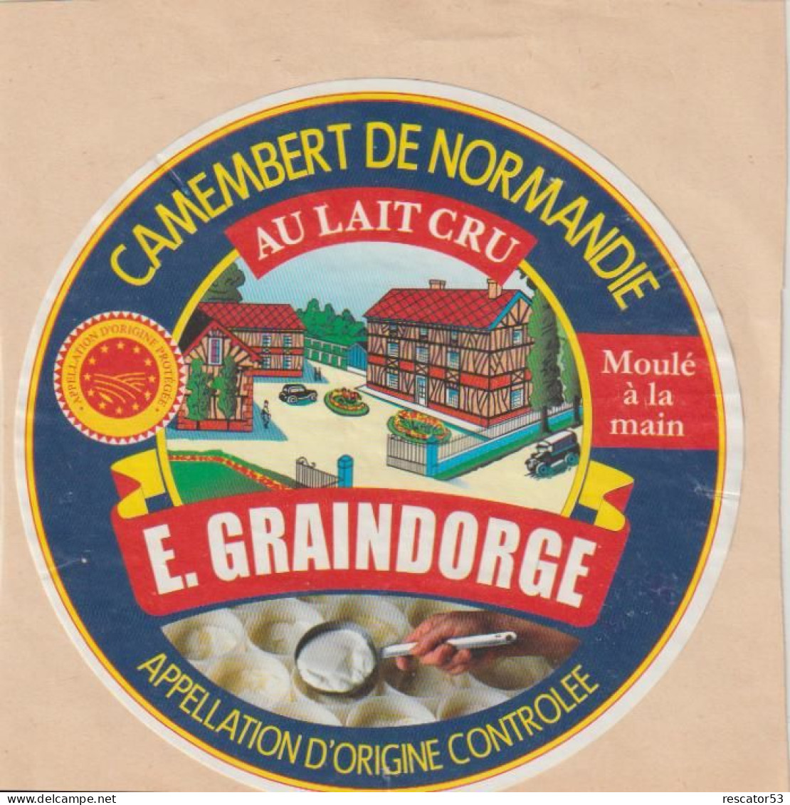 étiquette Camembert - Cheese