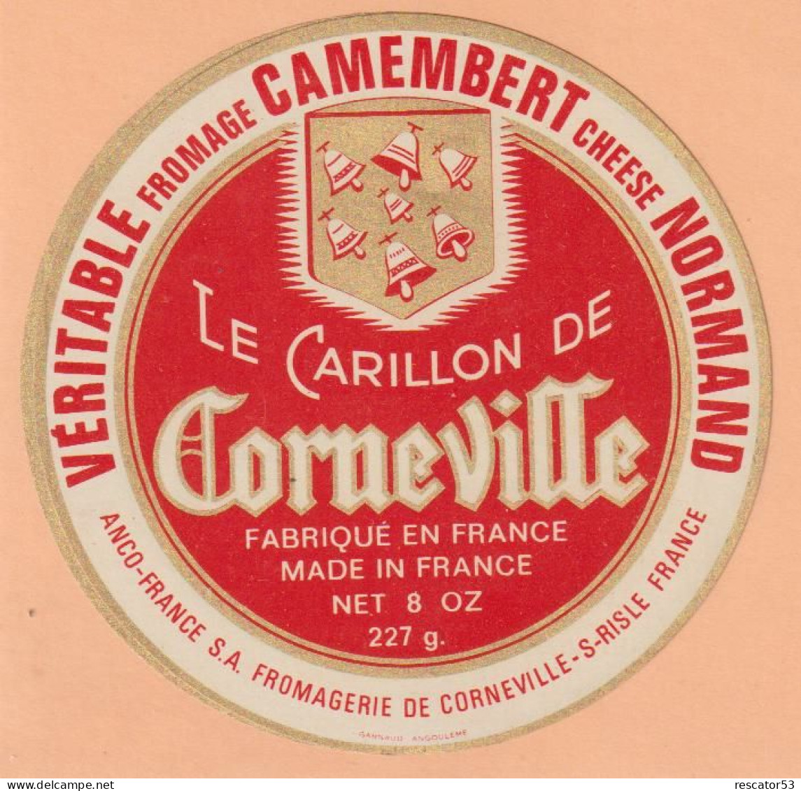 étiquette Camembert - Cheese