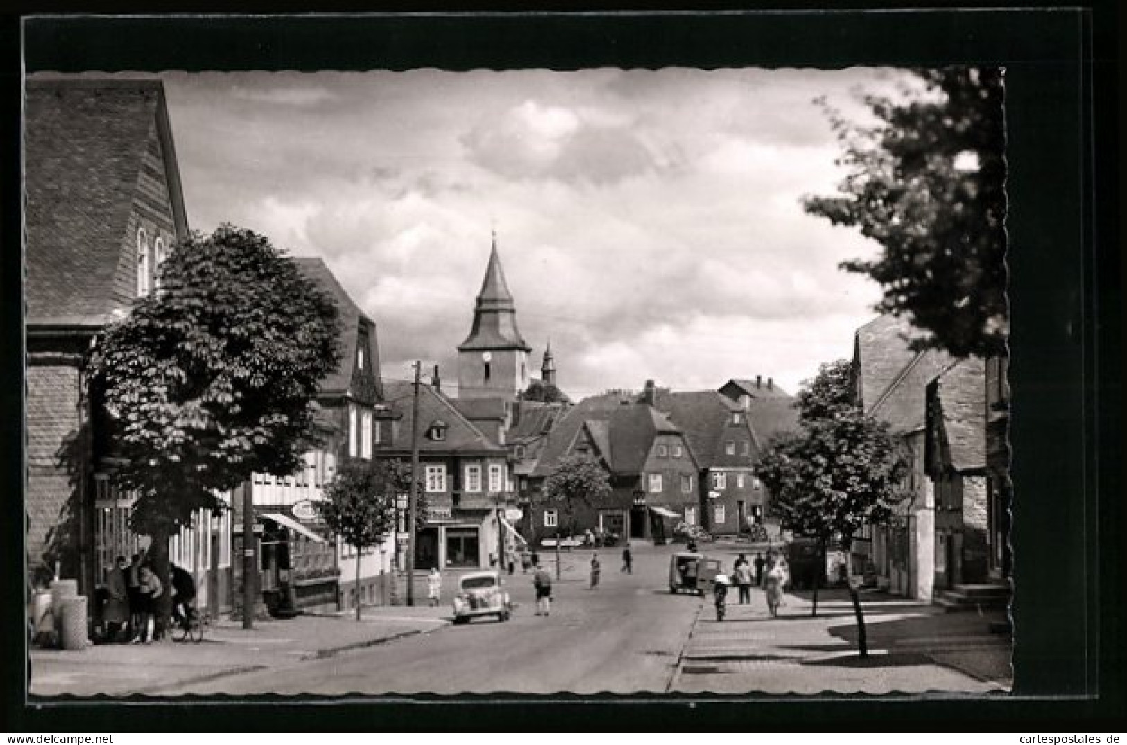 AK Winterberg Im Hochsauerland, Strassenpartie Mit Cafe Müller  - Winterberg