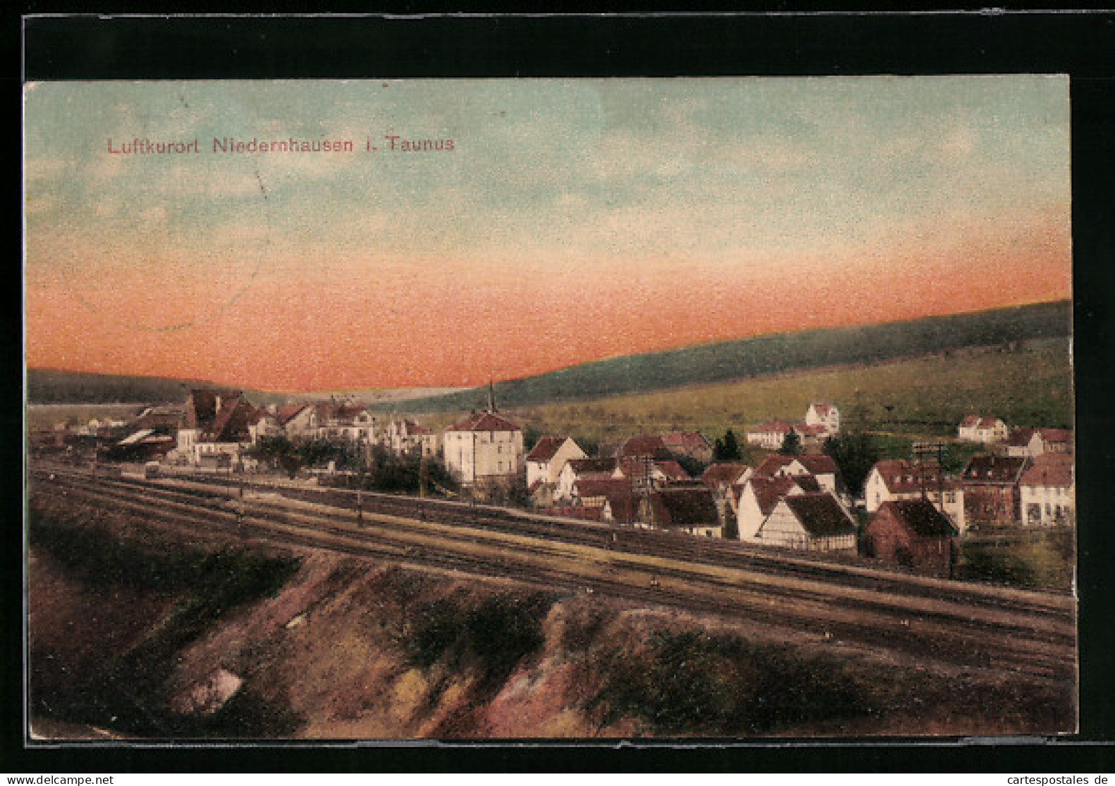 AK Niedernhausen I. Taunus, Totalansicht  - Taunus