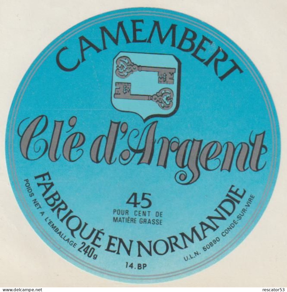 étiquette Camembert - Cheese