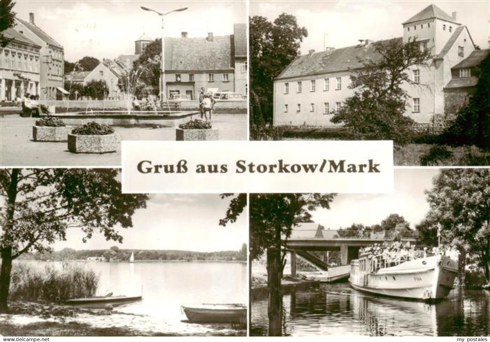 73888469 Storkow Mark Stadtplatz Schloss Seepartie Fahrgastschiff Storkow Mark - Storkow