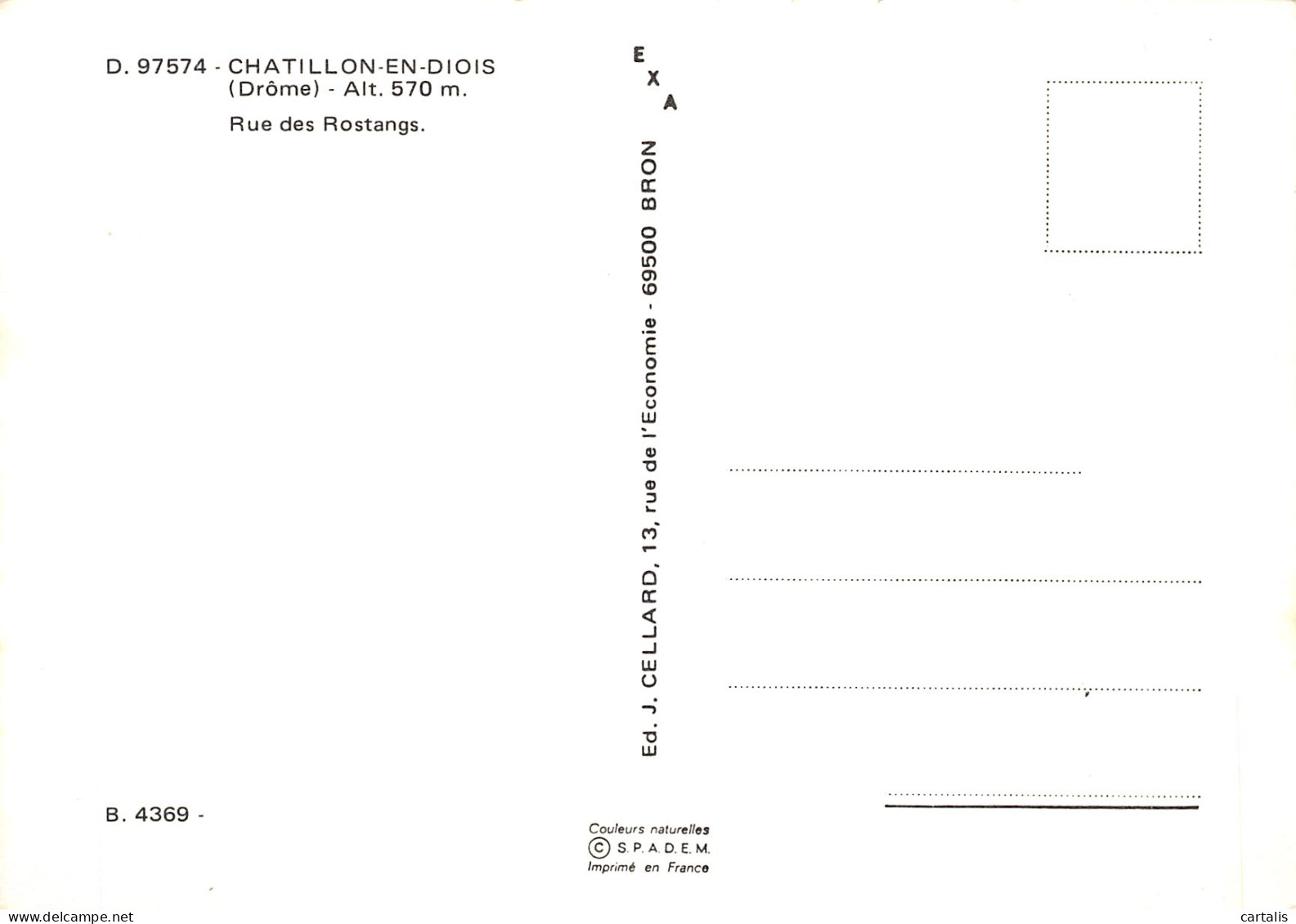 26-CHATILLON EN DIOIS-N° 4397-D/0047 - Châtillon-en-Diois