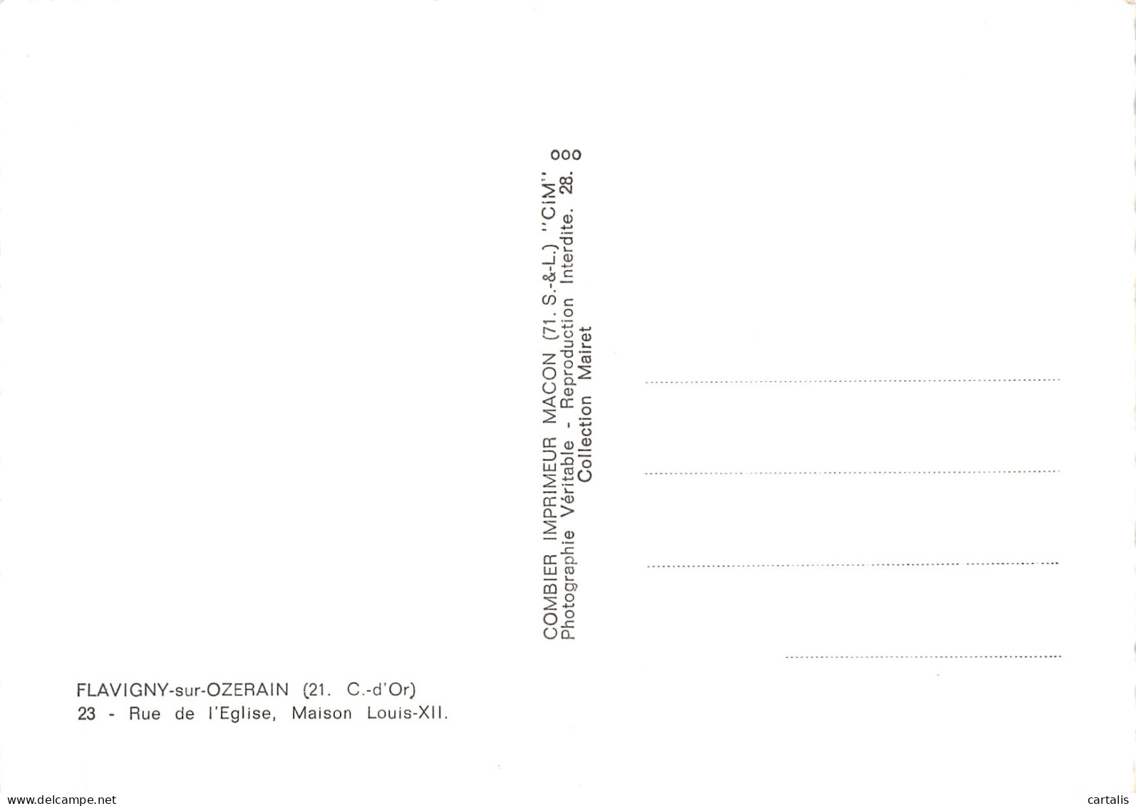 21-FLAVIGNY SUR OZERAIN-N° 4397-C/0051 - Other & Unclassified