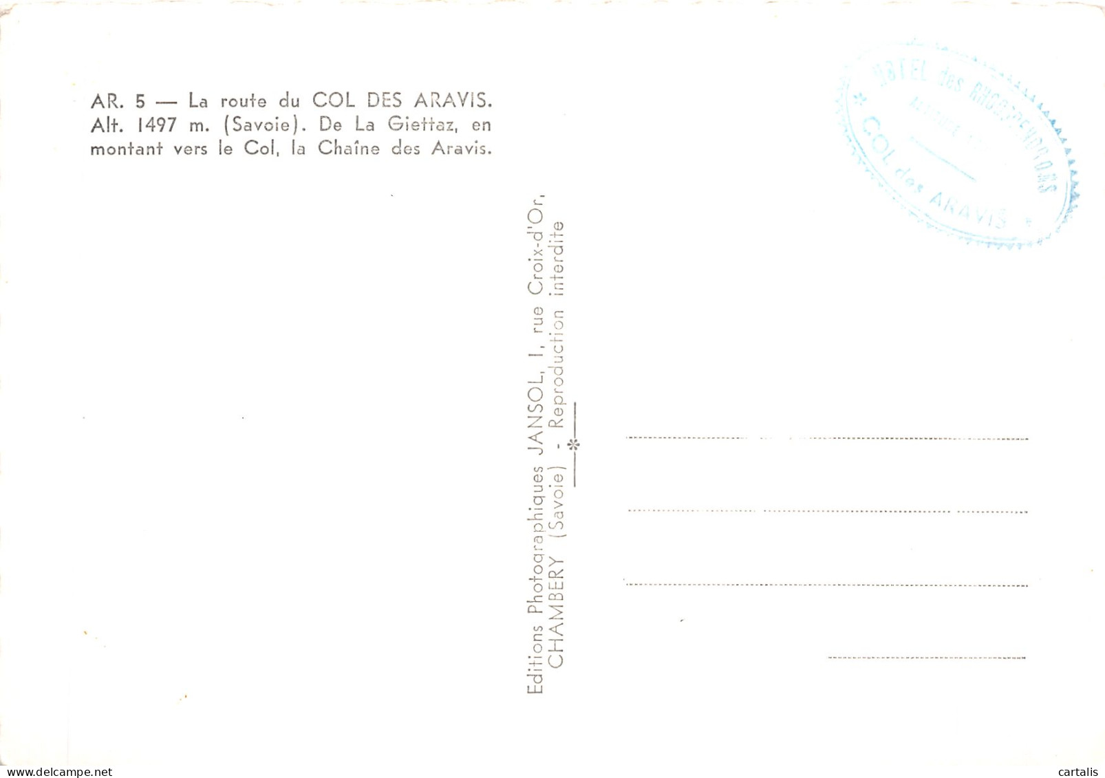 73-COL DES ARAVIS-N° 4397-B/0267 - Altri & Non Classificati