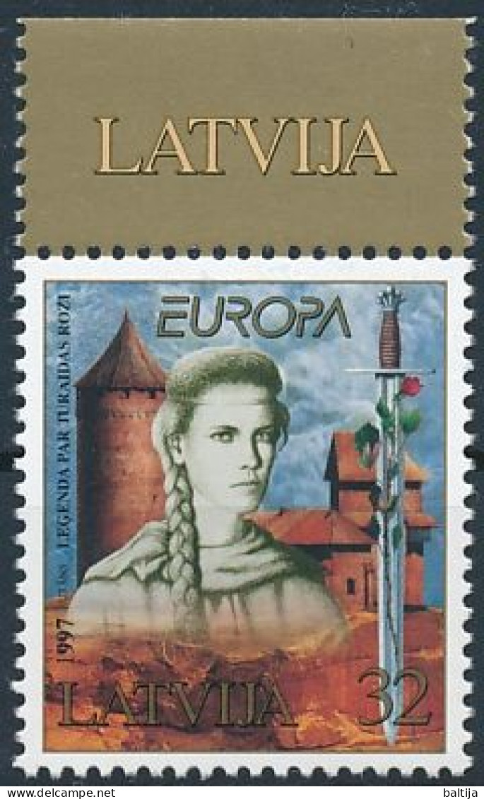 Mi 453 ** MNH / CEPT Europa, Myths And Legends, Rose Of Turaida - Lettonie