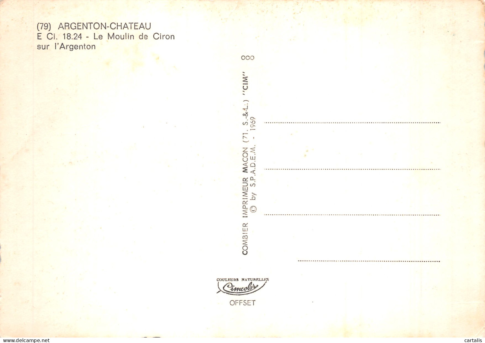 79-ARGENTON CHATEAU-N° 4398-B/0279 - Argenton Chateau