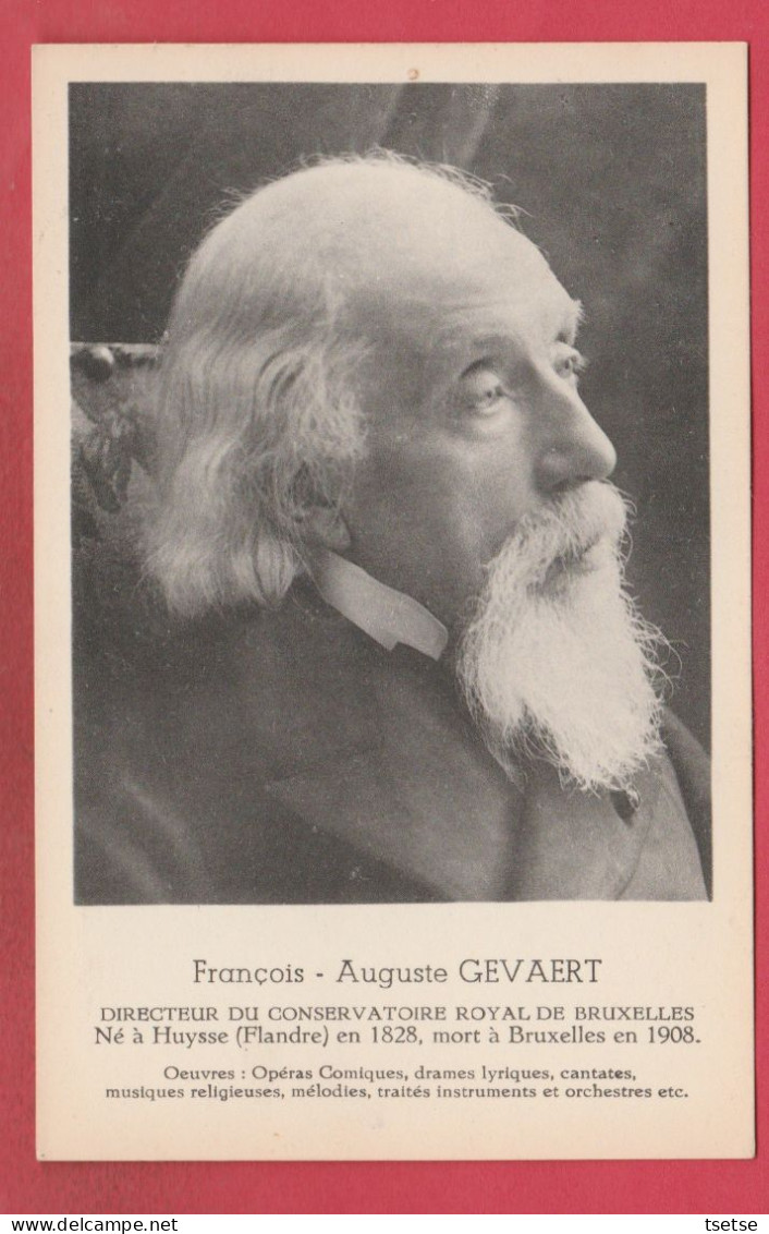 Huise/ Huysse - François-Auguste Gevaert ...componist / Compositeur ( Verso Zien ) - Zingem