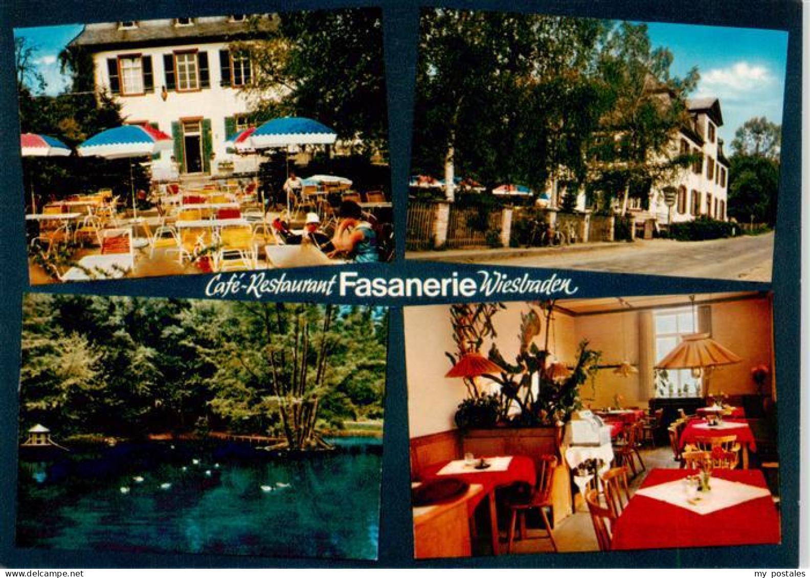 73888348 Wiesbaden Cafe Restaurant Fasanerie Gaststube Terrasse Schwanenteich Wi - Wiesbaden