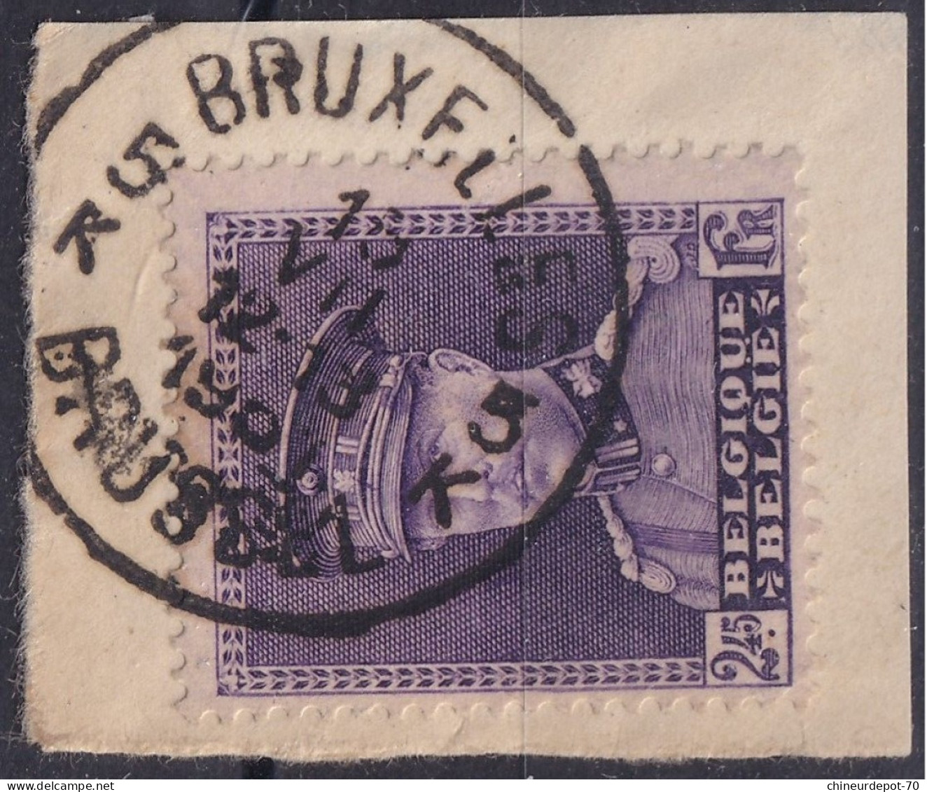 Timbre Belge ROI BRUXELLES 5 K BRUSSEL - Used Stamps