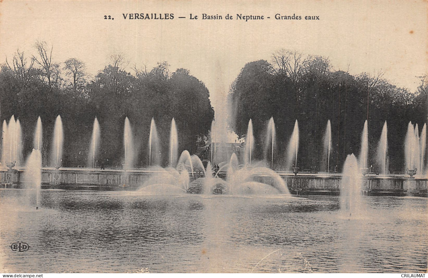 78-VERSAILLES LE PARC BASSIN DE NEPTUNE-N°T5075-C/0017 - Versailles (Kasteel)