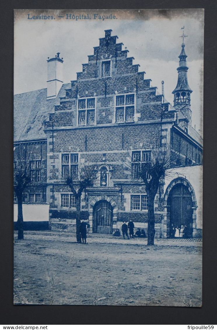 Lessines - Hôpital, Façade - Ed. Van Nieuwenhove - Vers 1905 - Lessen