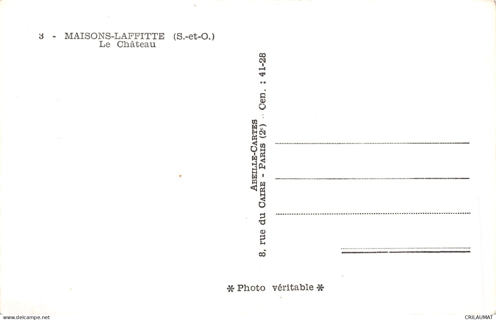 78-MAISONS LAFFITTE-N°T5075-B/0163 - Maisons-Laffitte