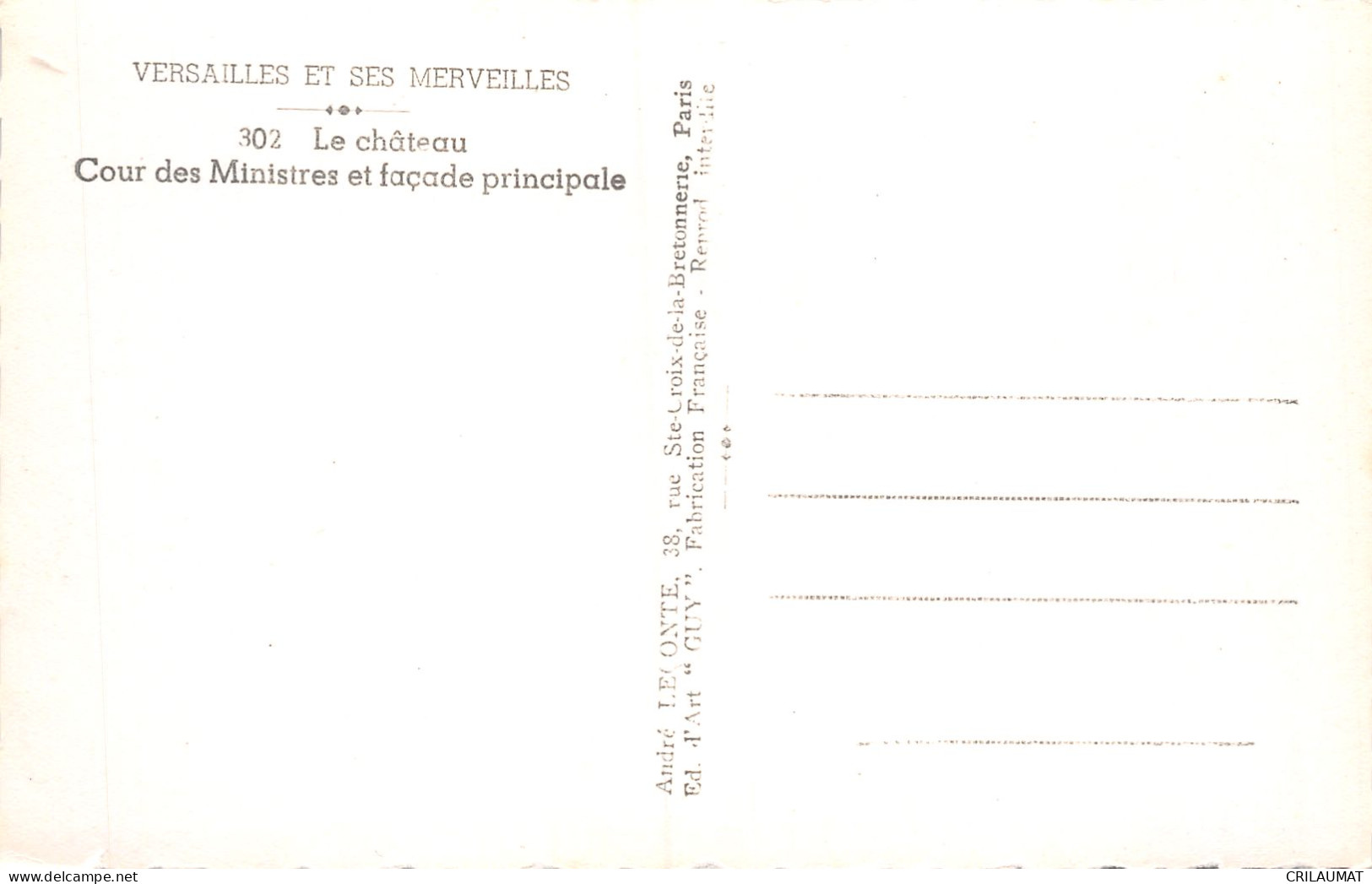 78-VERSAILLES LE CHÂTEAU-N°T5075-B/0153 - Versailles (Kasteel)