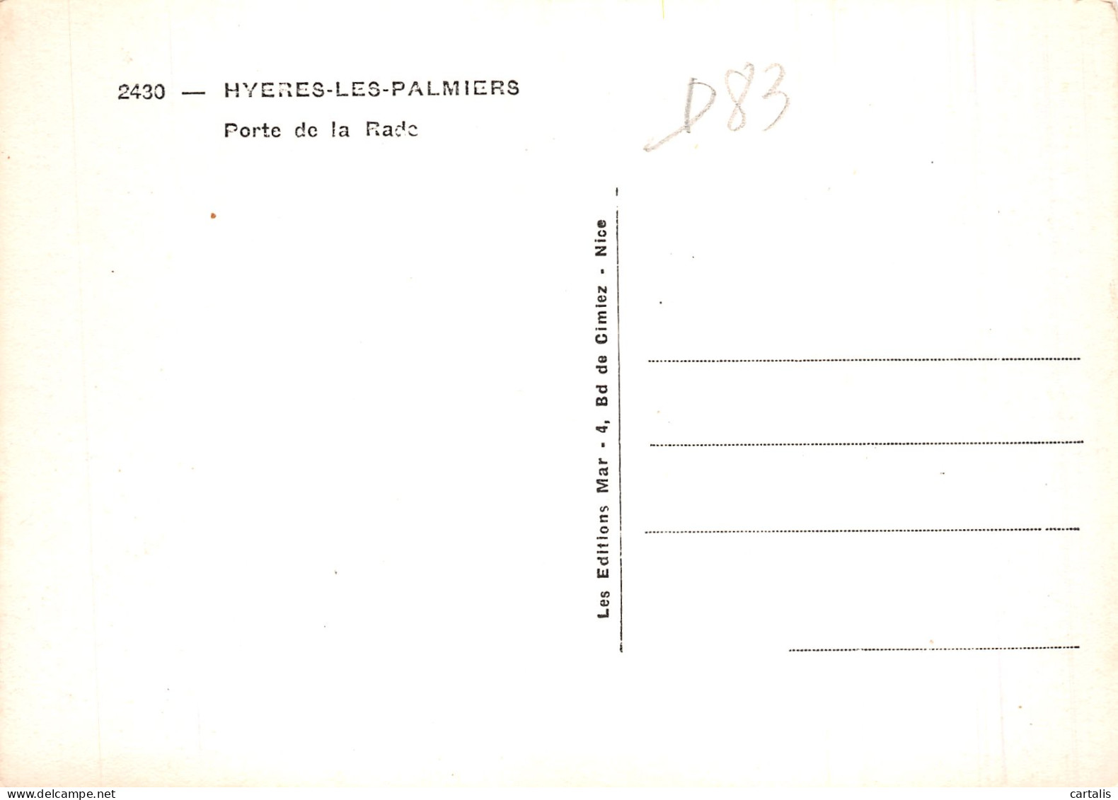 83-HYERES LES PALMIERS-N° 4399-B/0201 - Hyeres