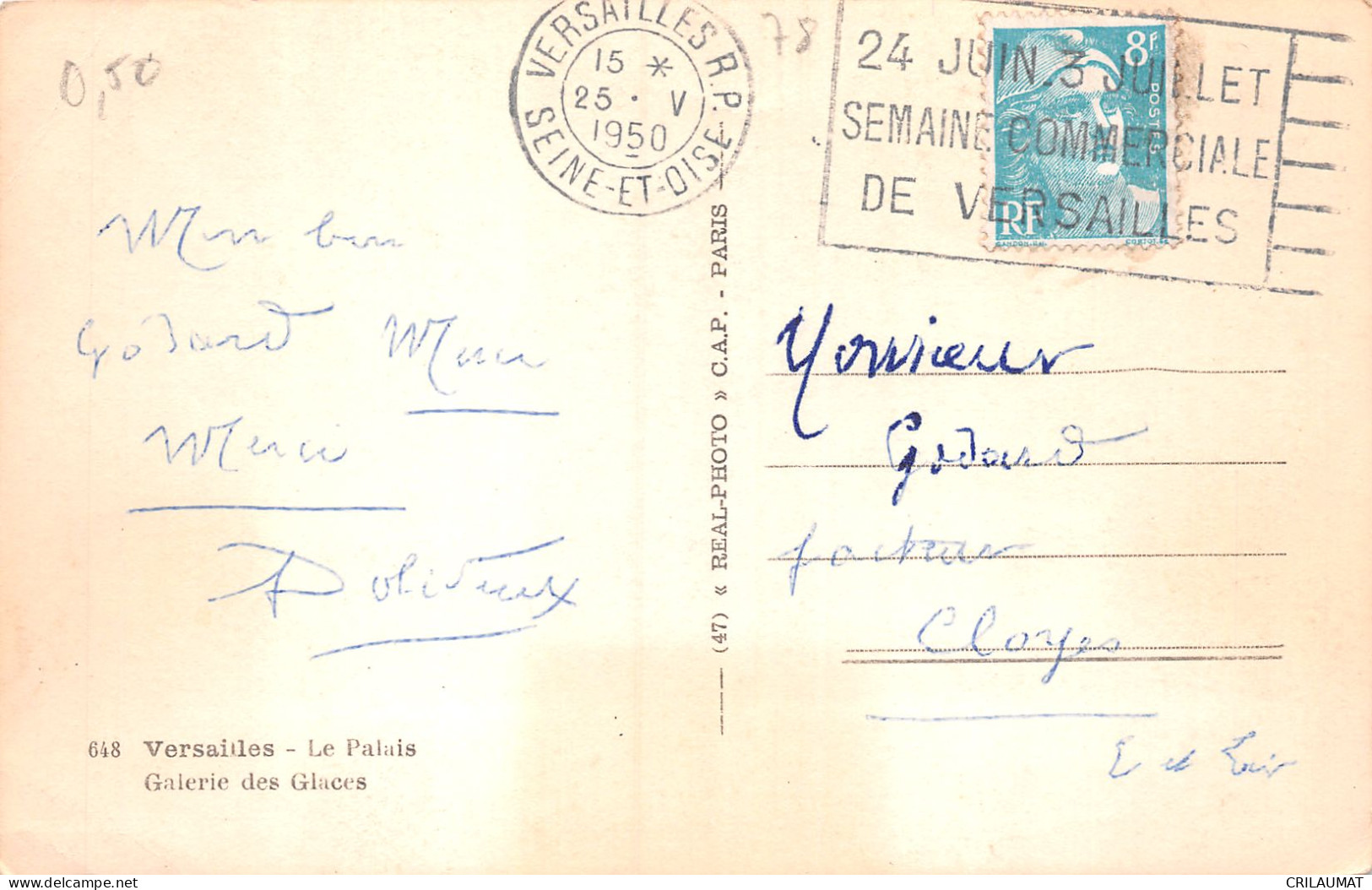 78-VERSAILLES LE PALAIS GALERIE DES GLACES-N°T5075-E/0215 - Versailles (Kasteel)