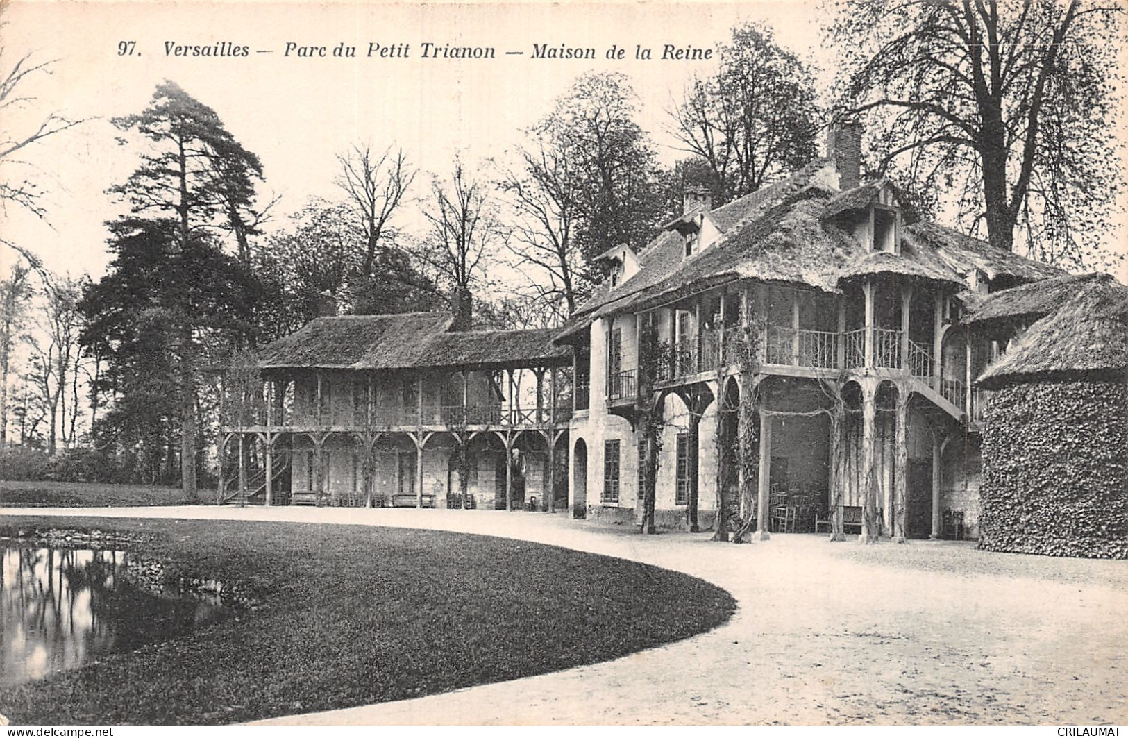 78-VERSAILLES PETIT TRIANON MAISON DE LA REINE-N°T5075-E/0117 - Versailles (Kasteel)