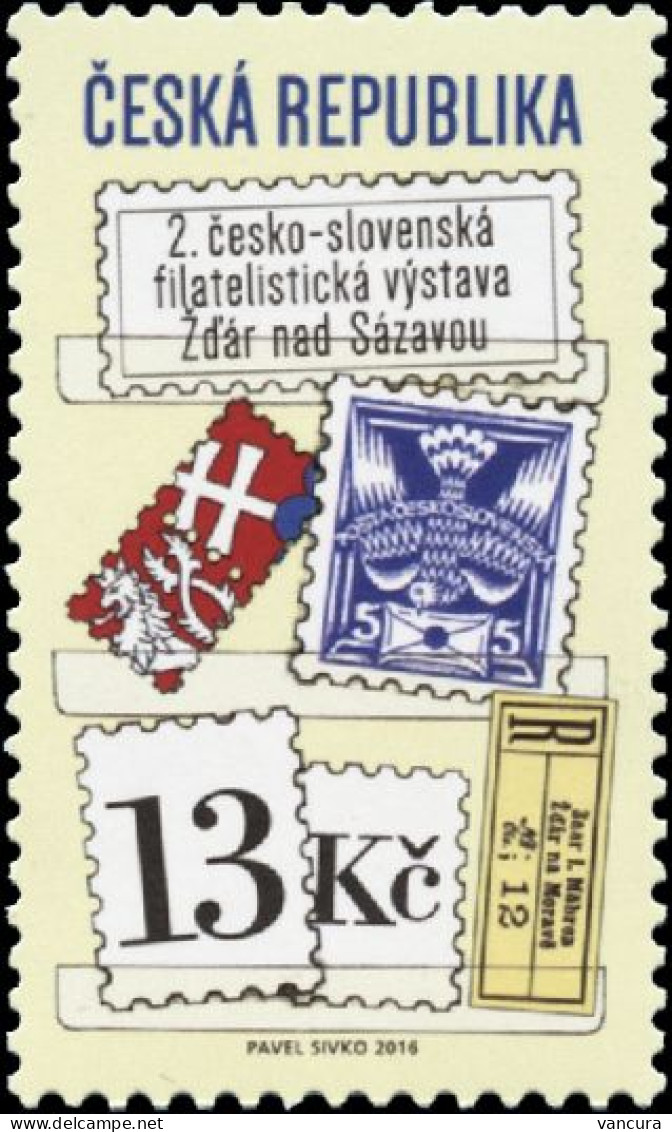 ** 882 Czech Republic Czech-Slovak Stamp Exhibition In Zdar 2016 Stamp On Stamp - Nuovi