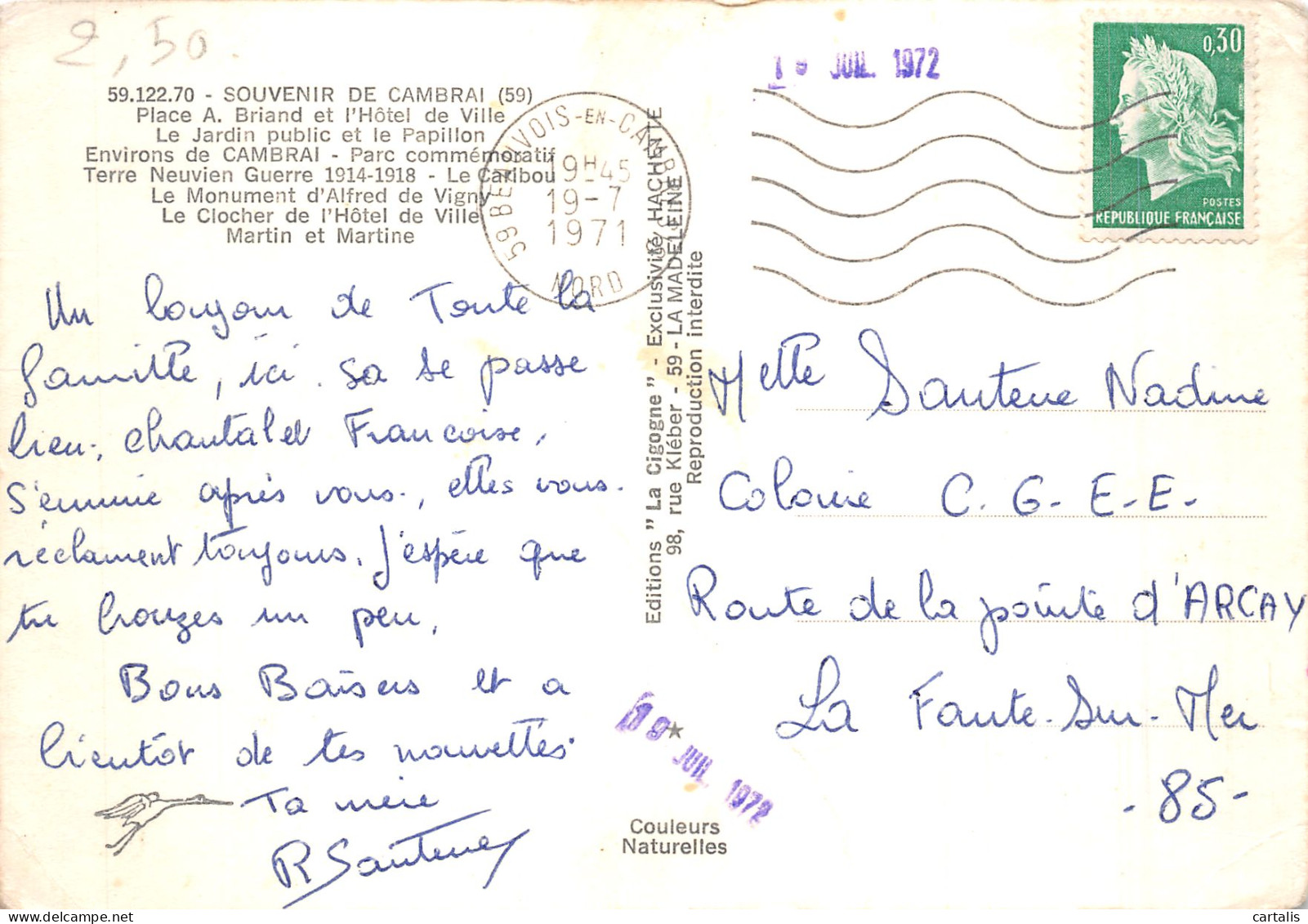 59-CAMBRAI-N° 4399-D/0245 - Cambrai