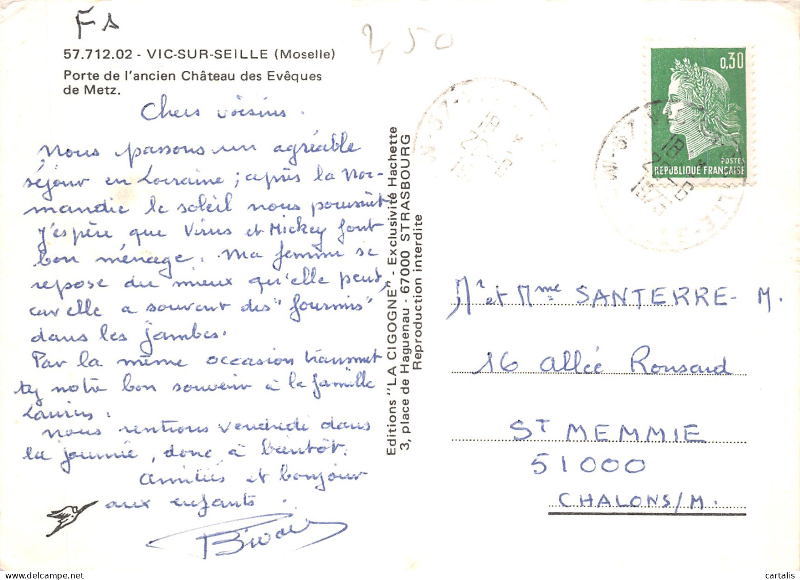 57-VIC SUR SEILLE-N° 4399-D/0221 - Vic Sur Seille