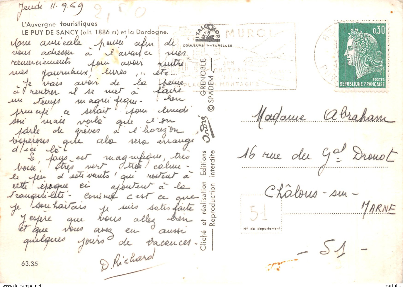 63-PUY DE SANCY-N° 4399-D/0219 - Other & Unclassified